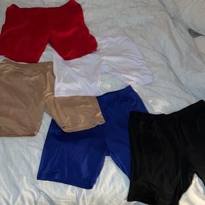 Set of 5 biker shorts